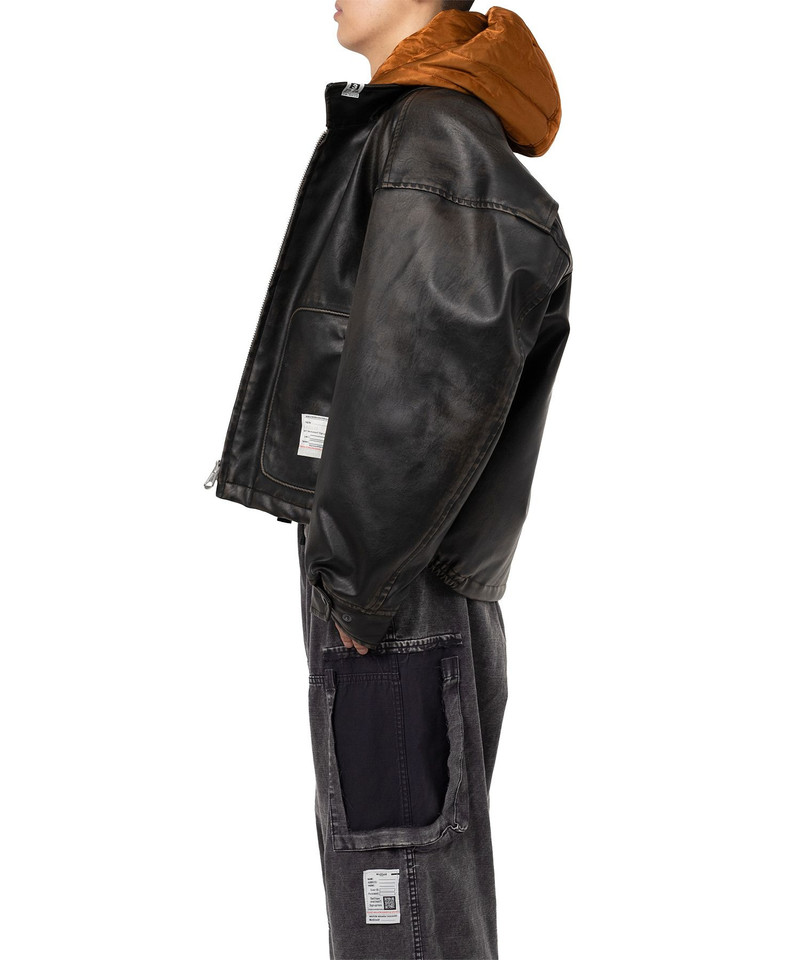 Extended Placket Hood Coated Jacket 4