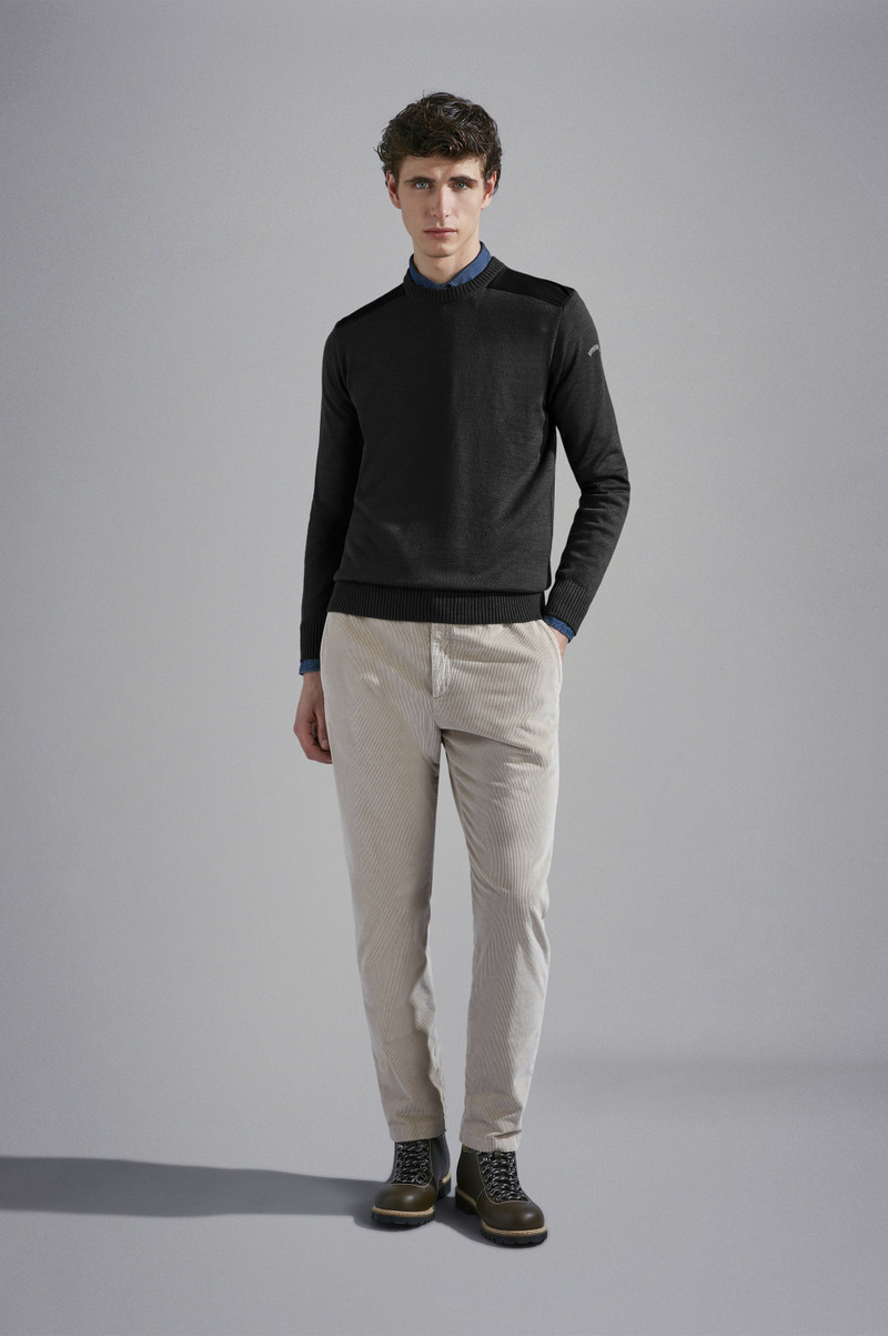 Paul & Shark WOOL SWEATER WITH TYPHOON® INSERTS outlook