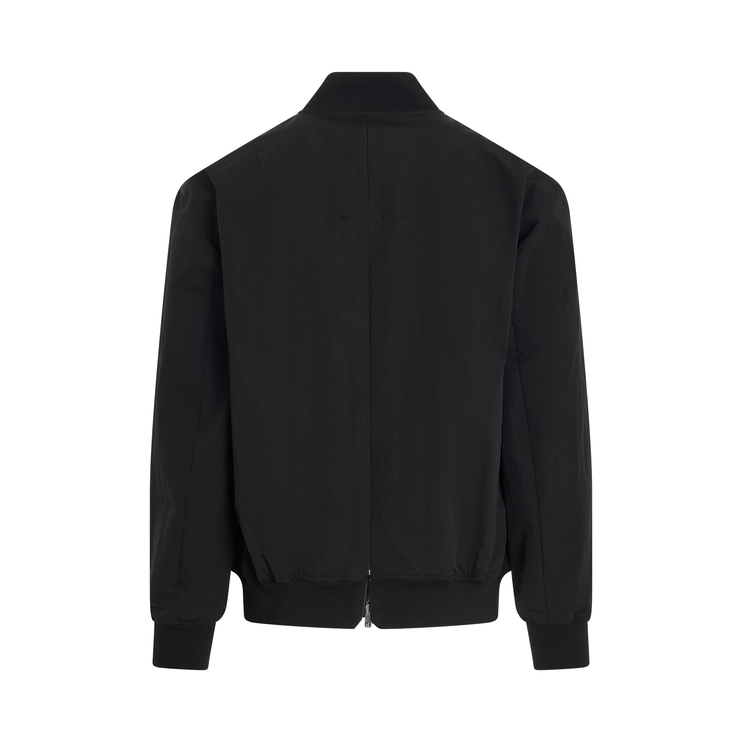 ジャケット・アウター post archive faction 6.0 bomber center POST ARCHIVE FACTION (PAF) Black 6.0 Center Bomber Jacket
