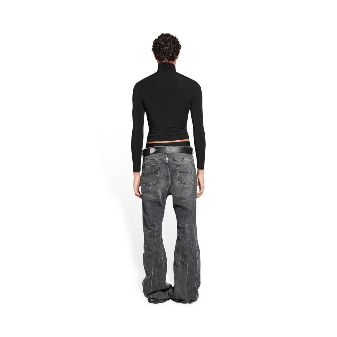 Flared Pants in Black - 4