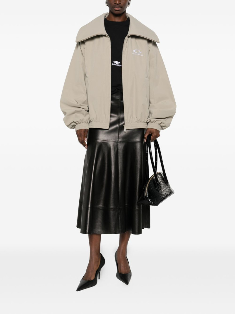 BALENCIAGA logo zip jacket outlook