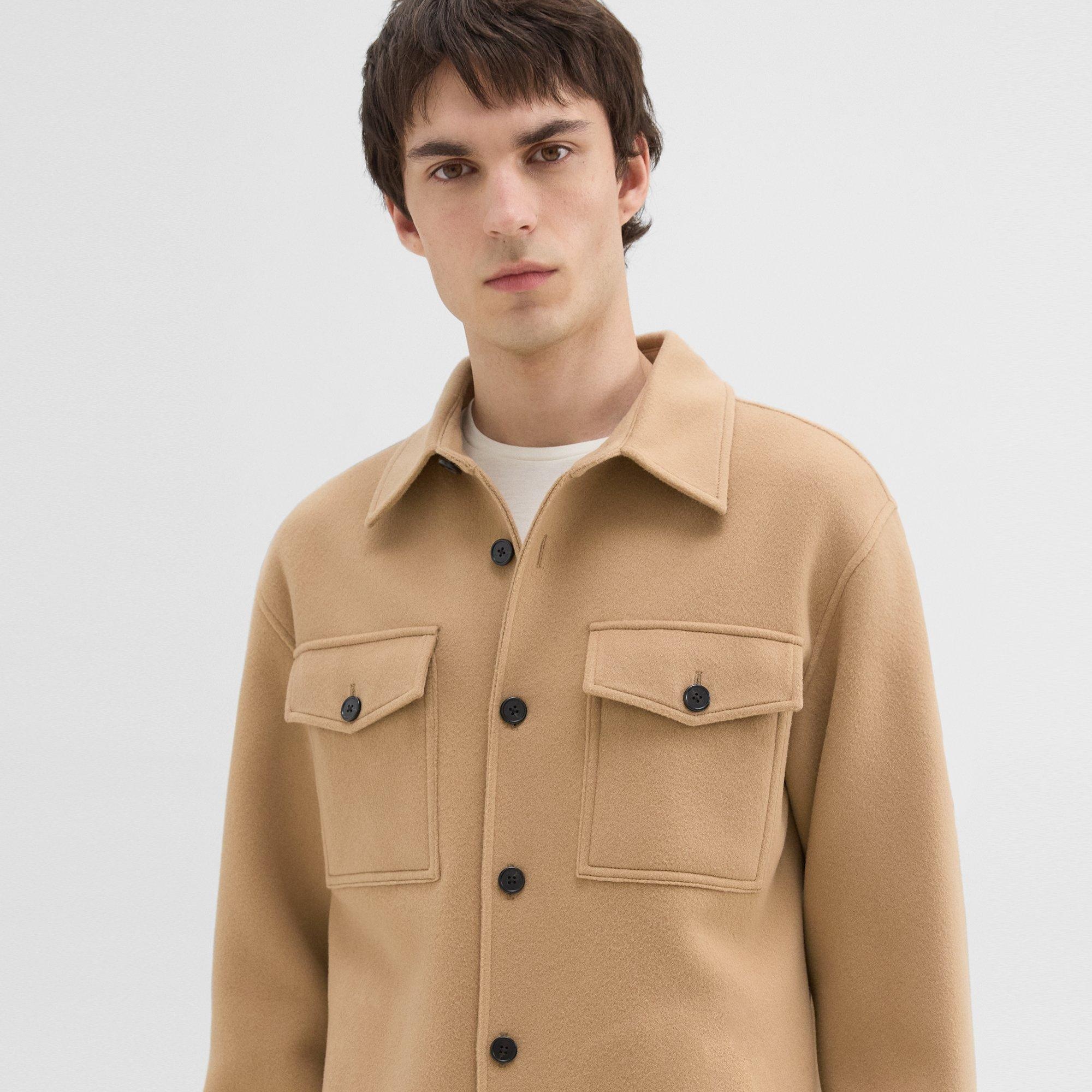 Shirt Jacket in Double-Face Wool-Cashmere - 5