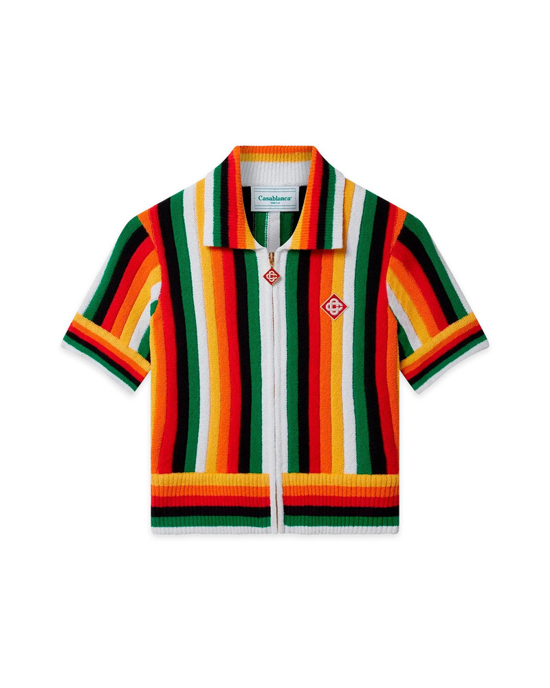 Striped Towelling Top 1