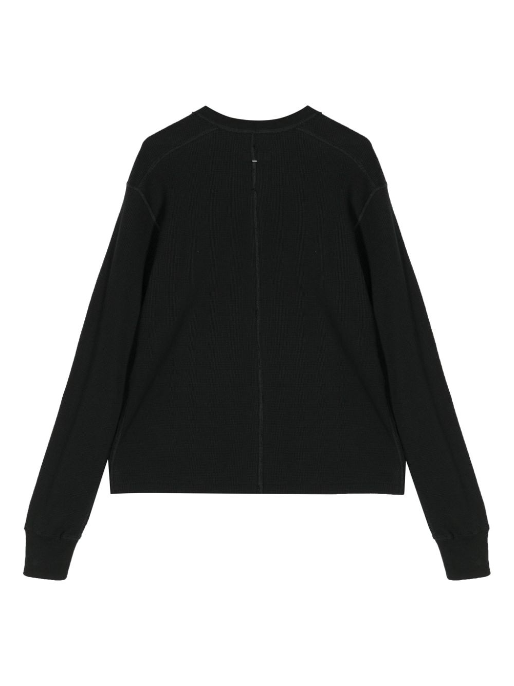 button-placket long-sleeve T-shirt - 2