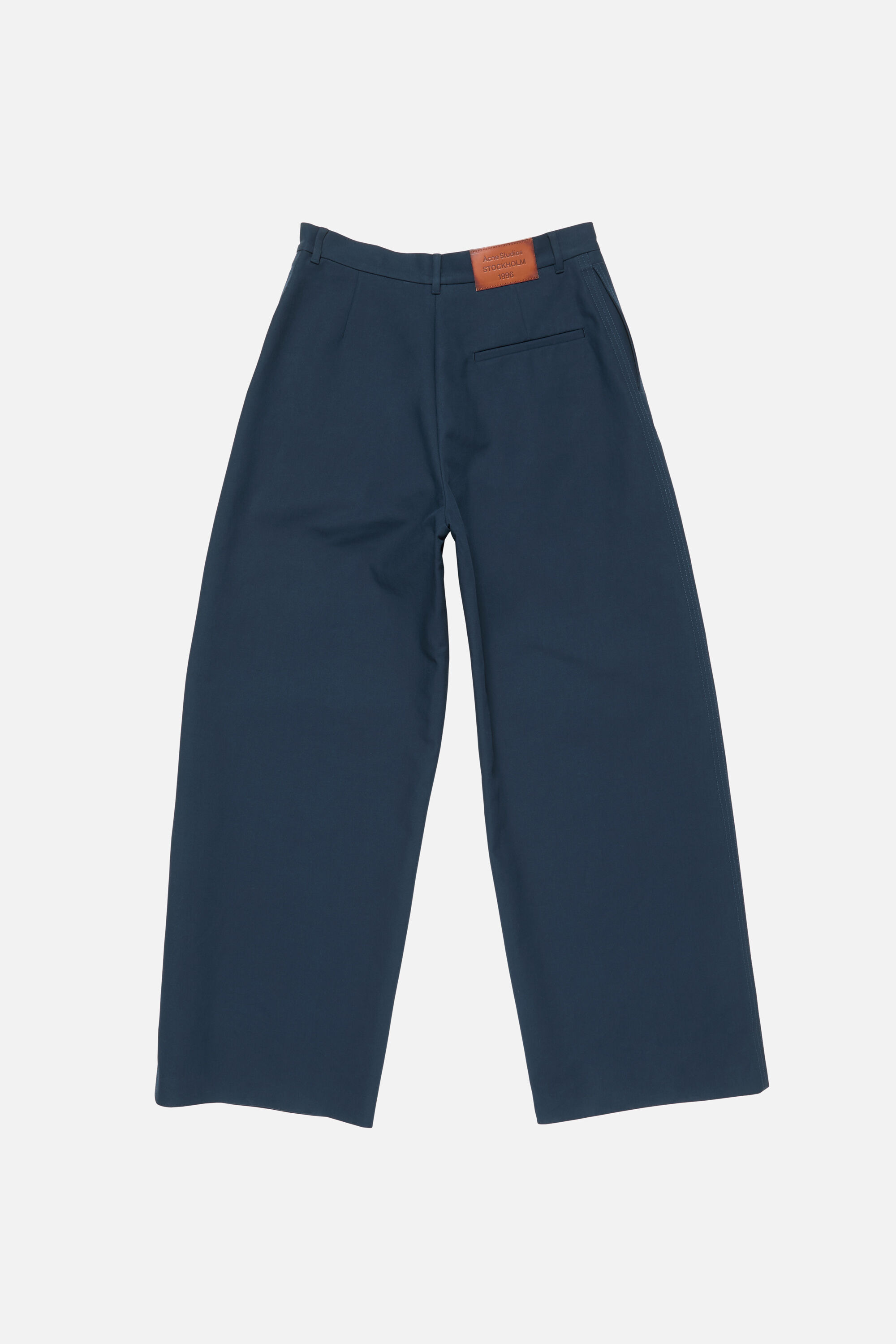 Satin trousers - Navy blue - 7