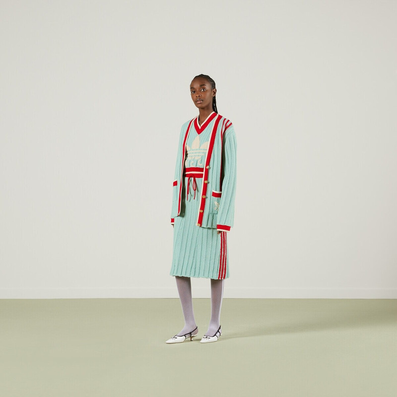 GUCCI adidas x Gucci rib stitch sleeveless top outlook