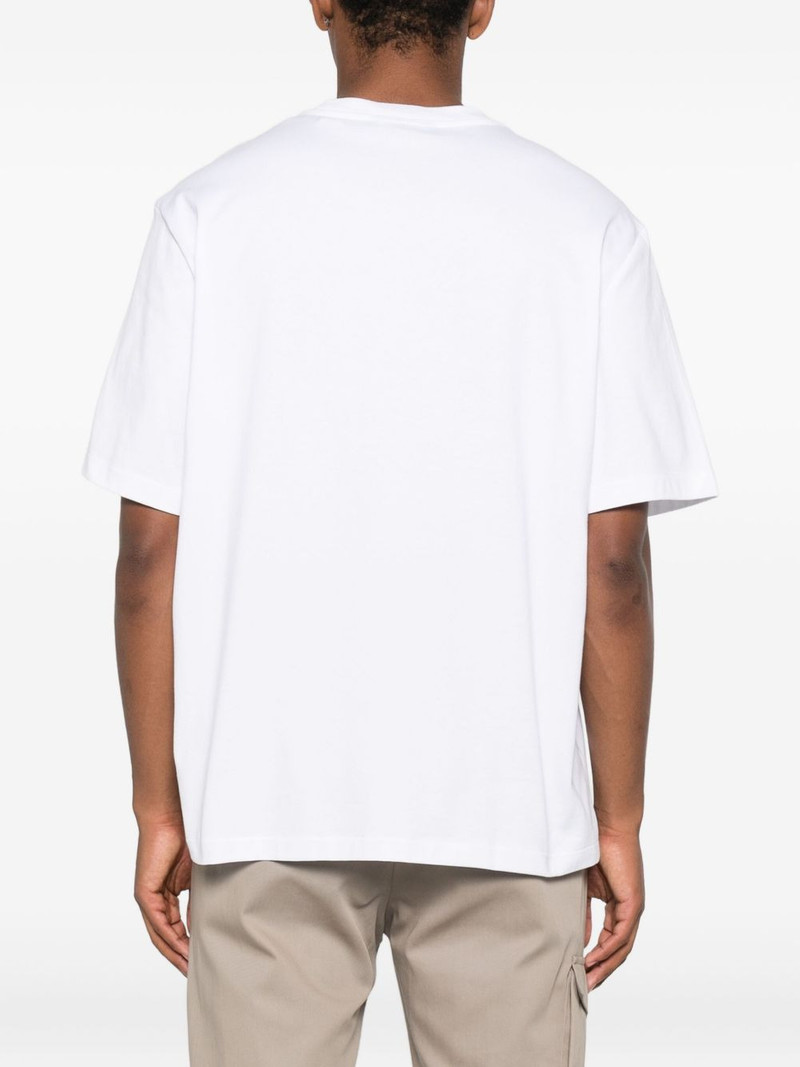 logo-embroidered cotton T-shirt 3