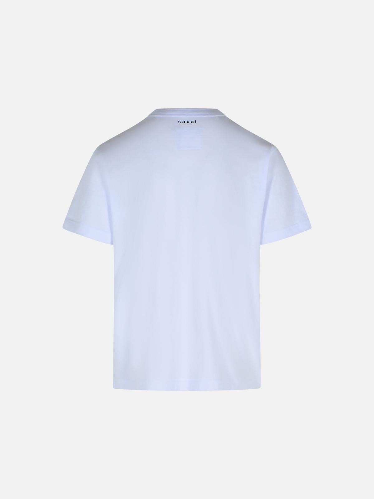 WHITE COTTON T-SHIRT - 3