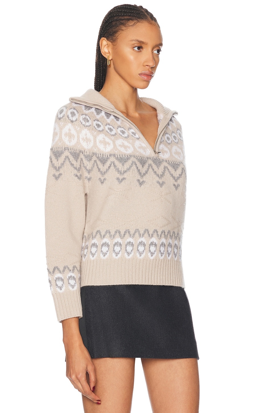Eliah Half Zip Pullover Sweater - 2