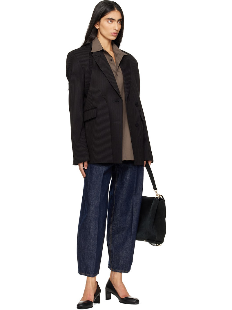 6397 Blue Cropped Roomy Jeans outlook