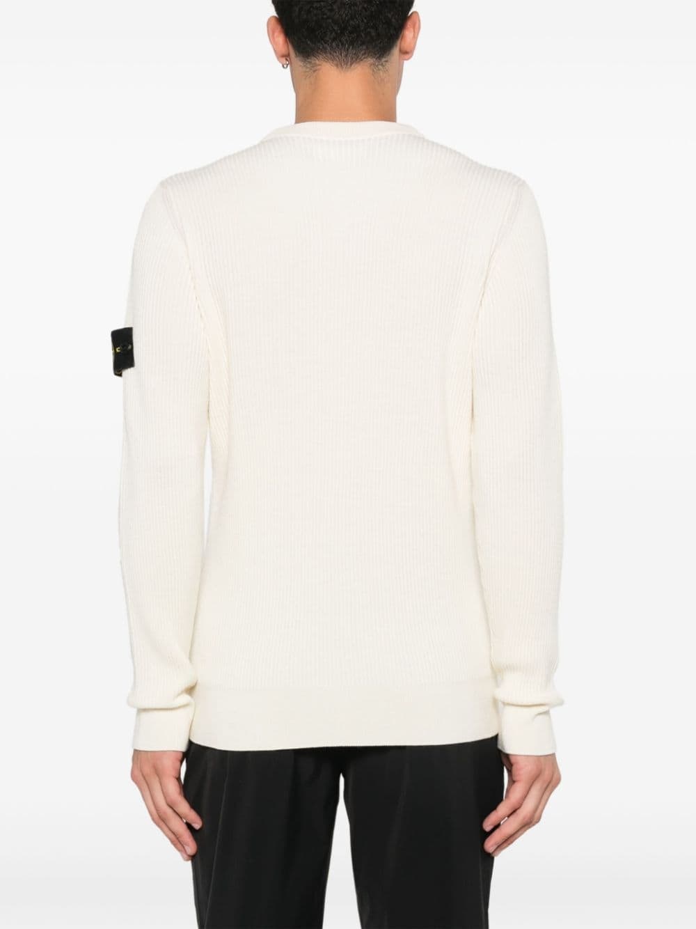 Compass-badge sweater - 4