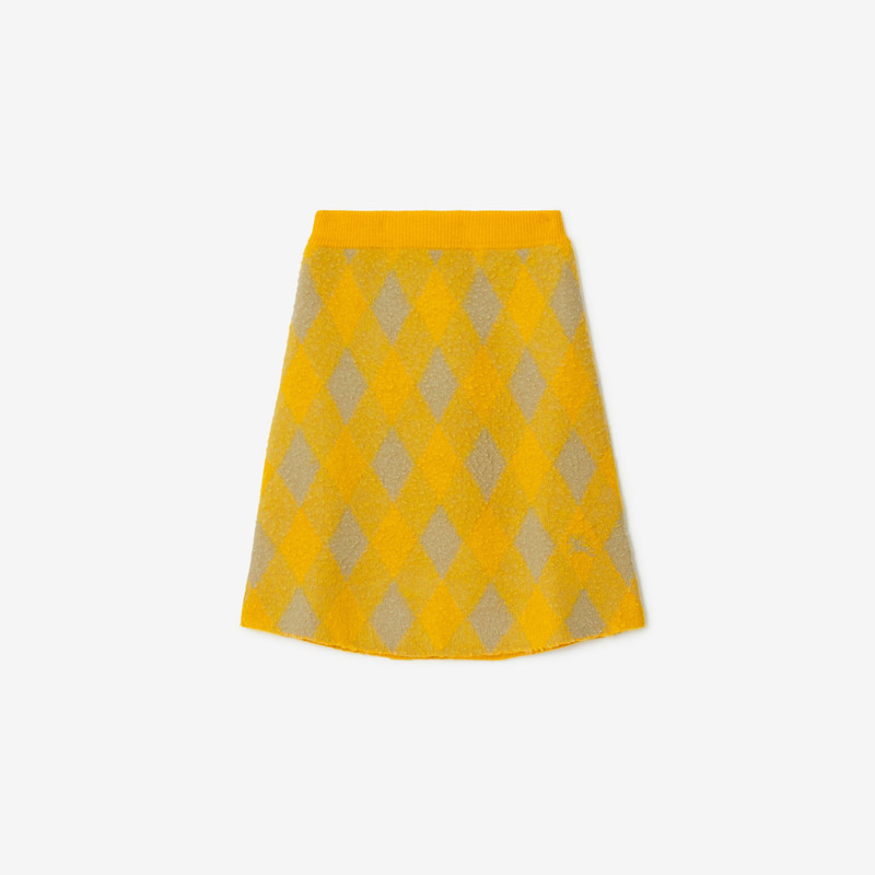 Argyle Wool Skirt 1
