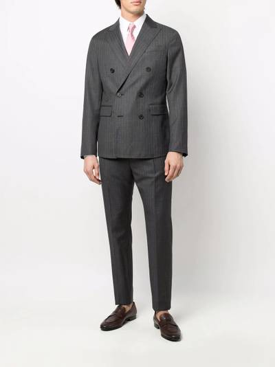 DSQUARED2 double-breasted checked suit outlook