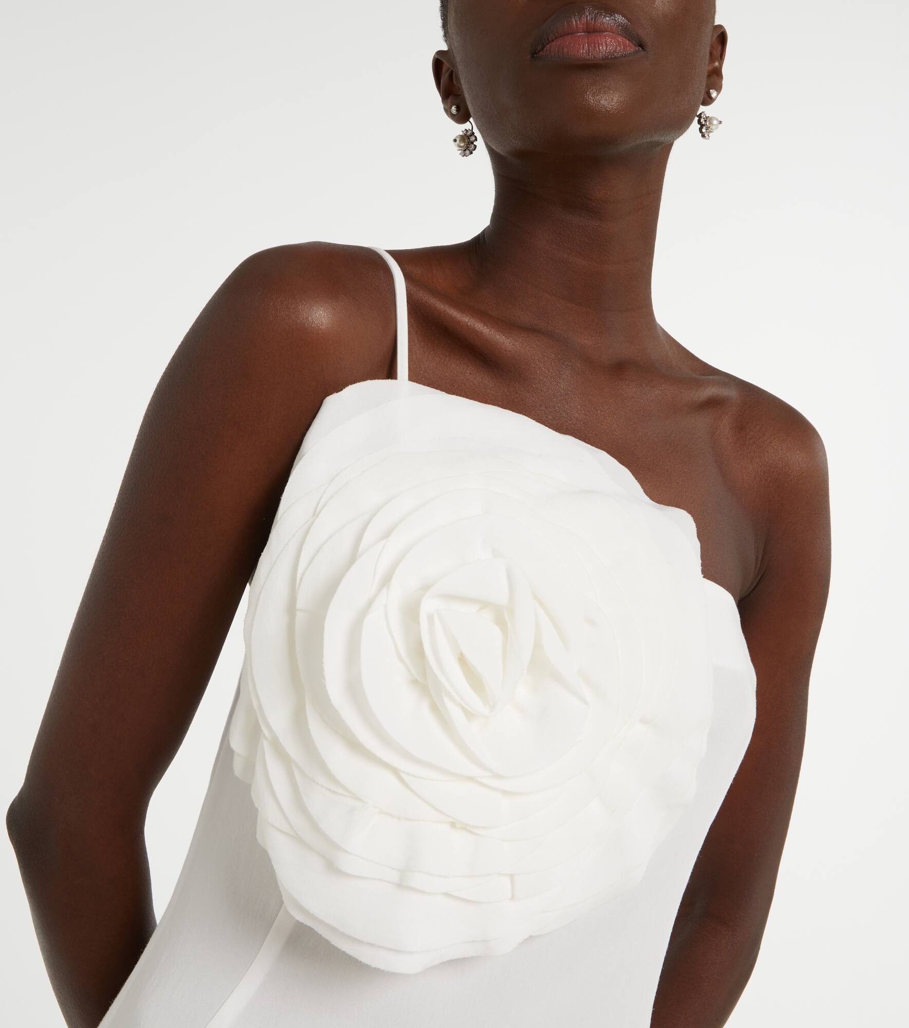 Floral embroidered midi dress - 4