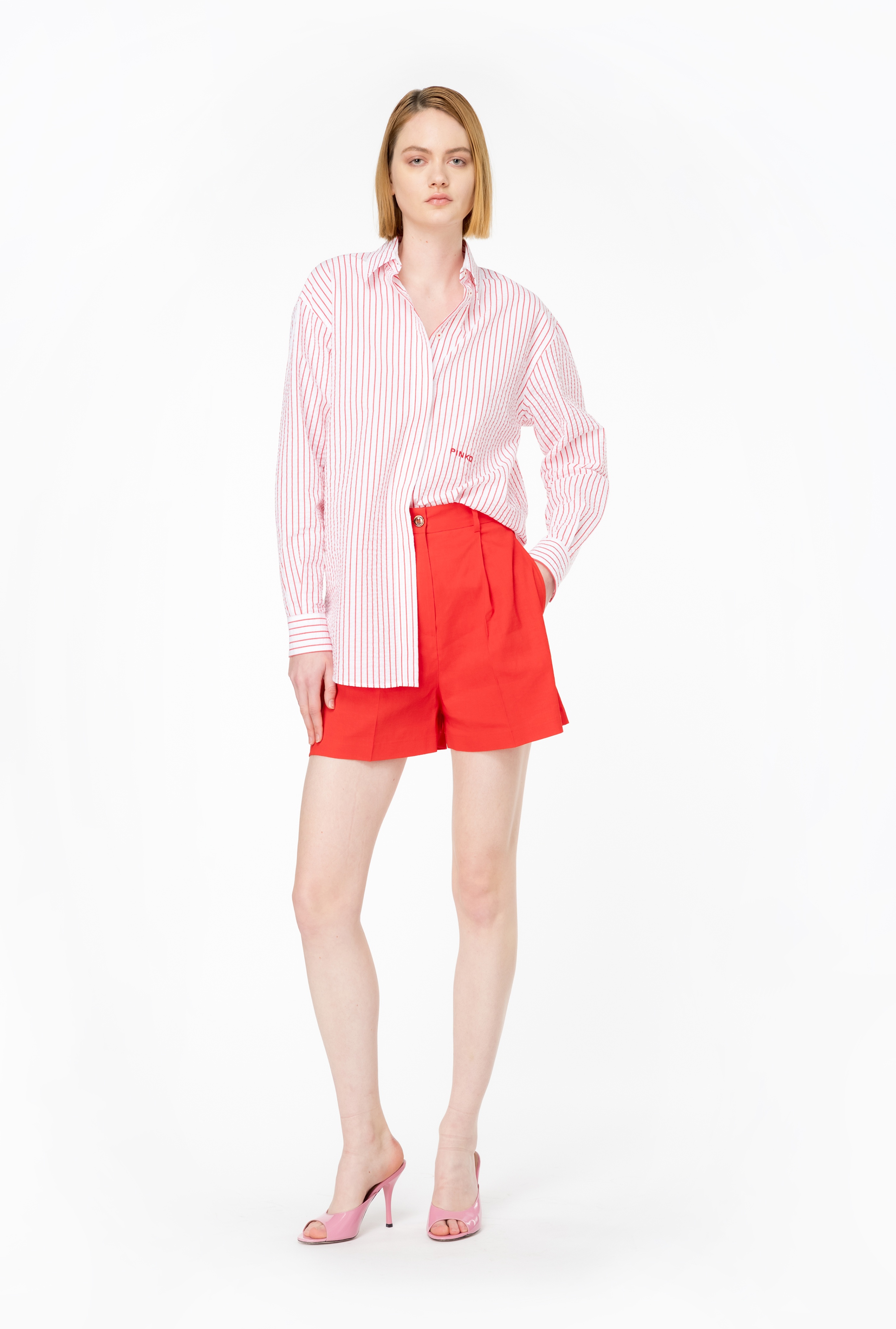 TAILORED LINEN SHORTS - 2