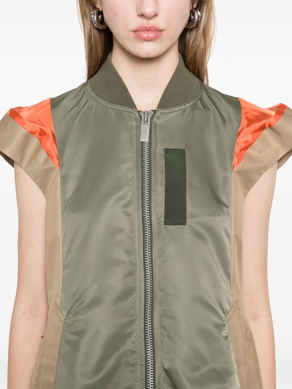 gabardine twill gilet - 5