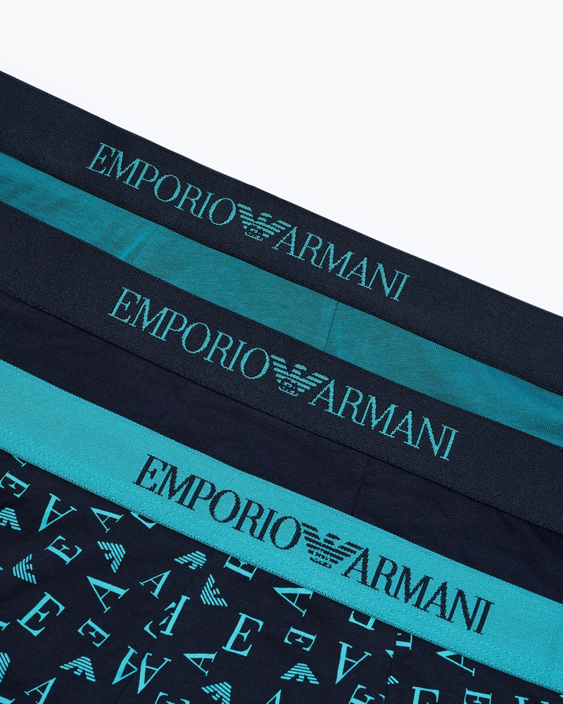 EMPORIO ARMANI THREE-PACK OF PURE COTTON JERSEY BOXER BRIEFS outlook