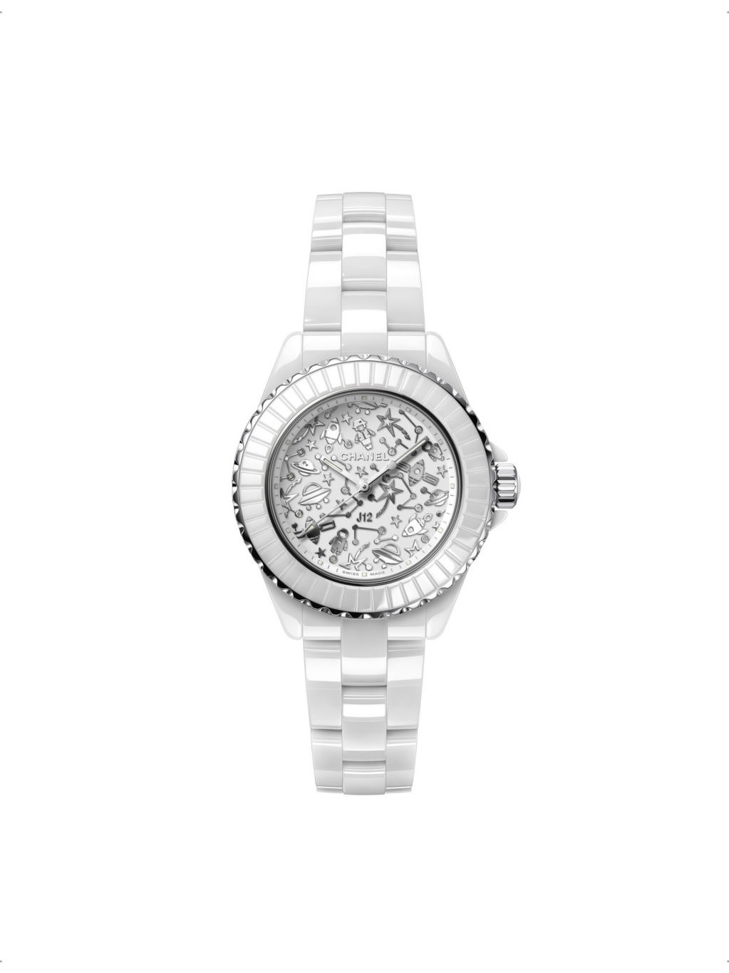 H7990 J12 Cosmic stainless-steel, ceramic and diamond quartz watch - 1