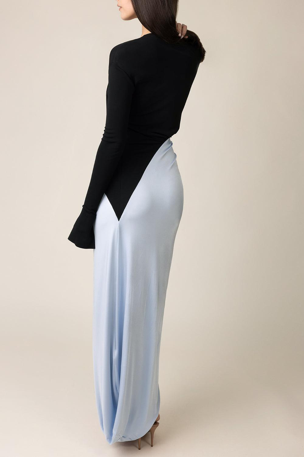 Long Sleeve Knot Gown - 4