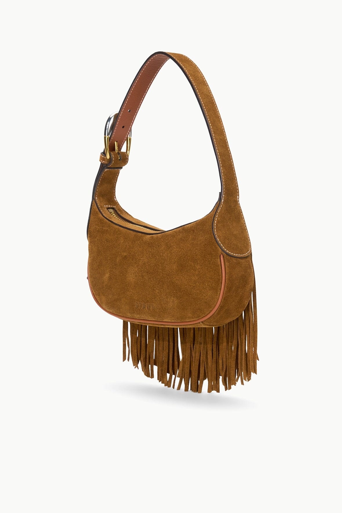 STAUD OWEN BAG TAN FRINGE - 3