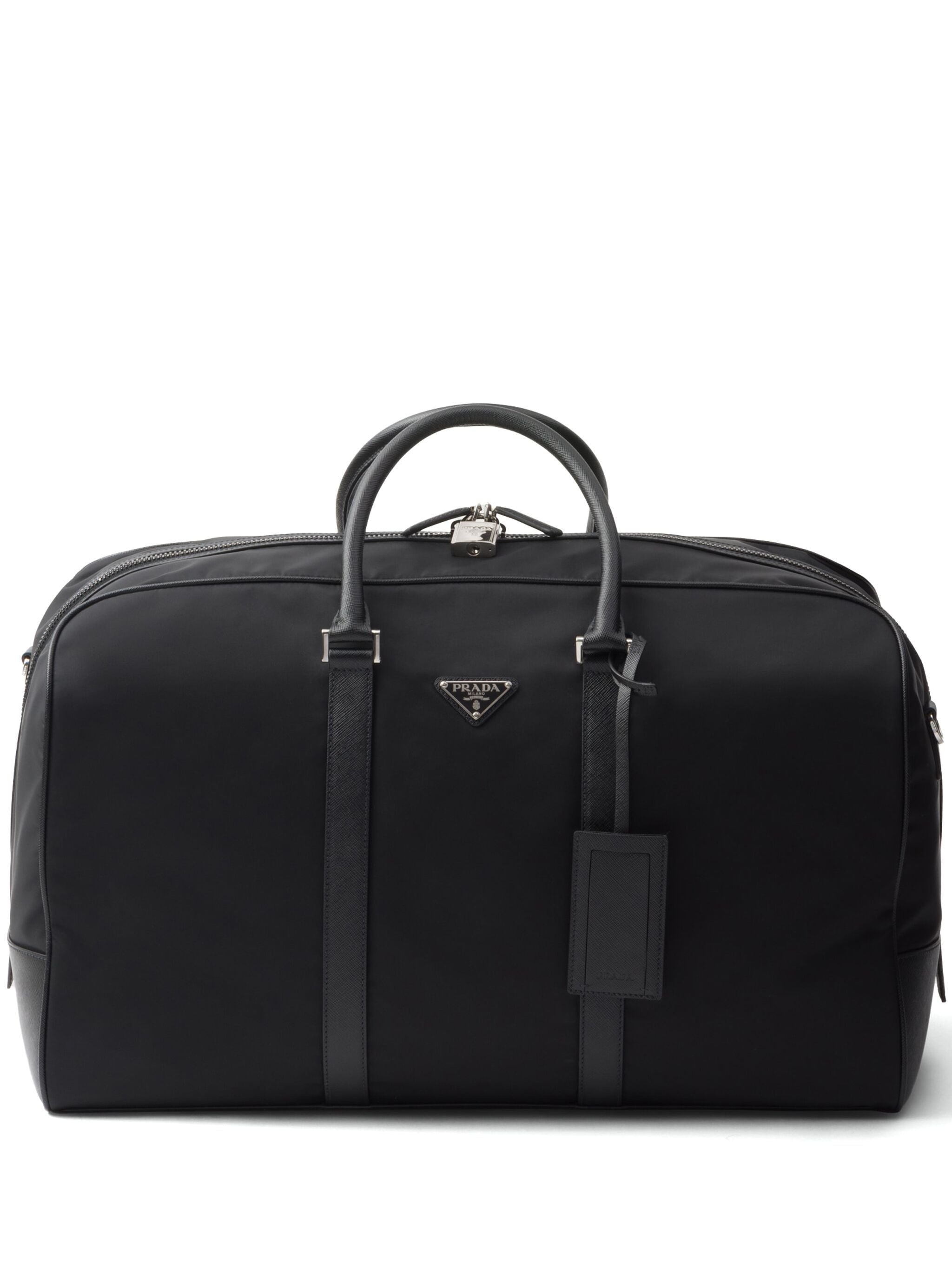 Re-Nylon And Saffiano Leather Duffle Bag - 1