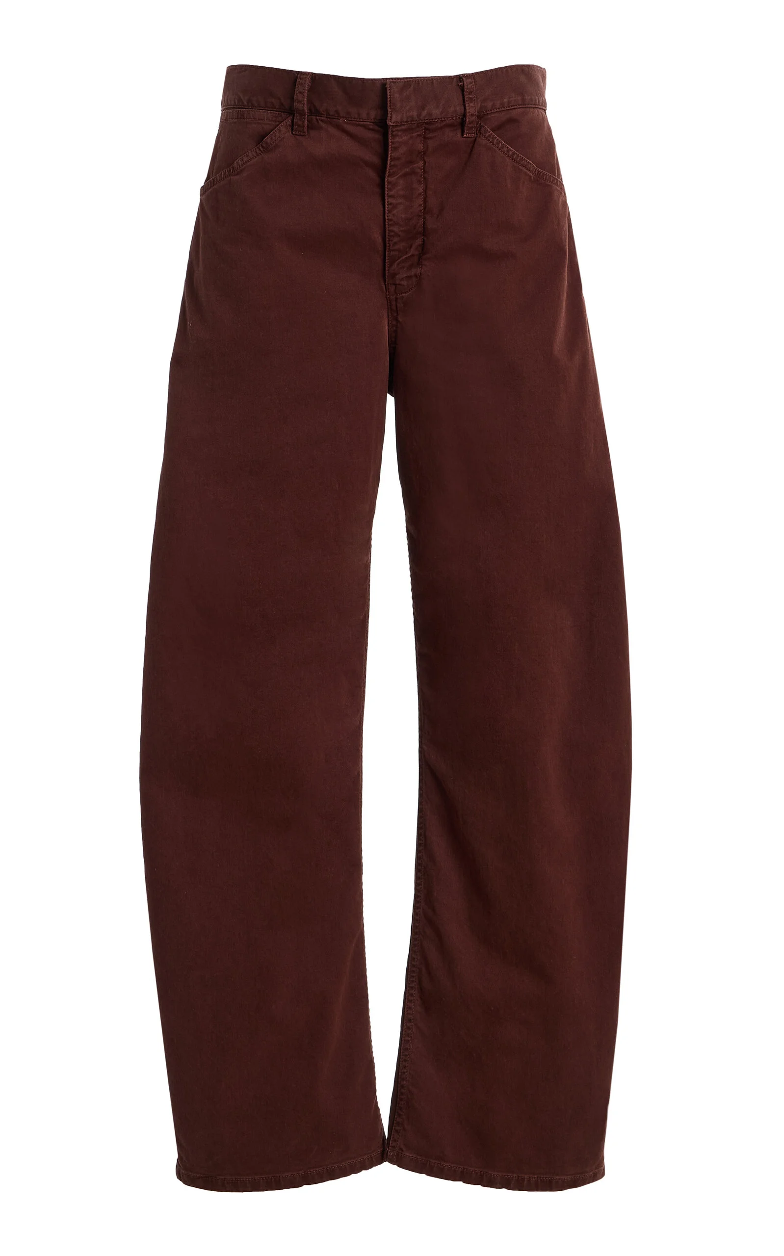 Tribeca Cotton-Blend Wide-Leg Pants - 1