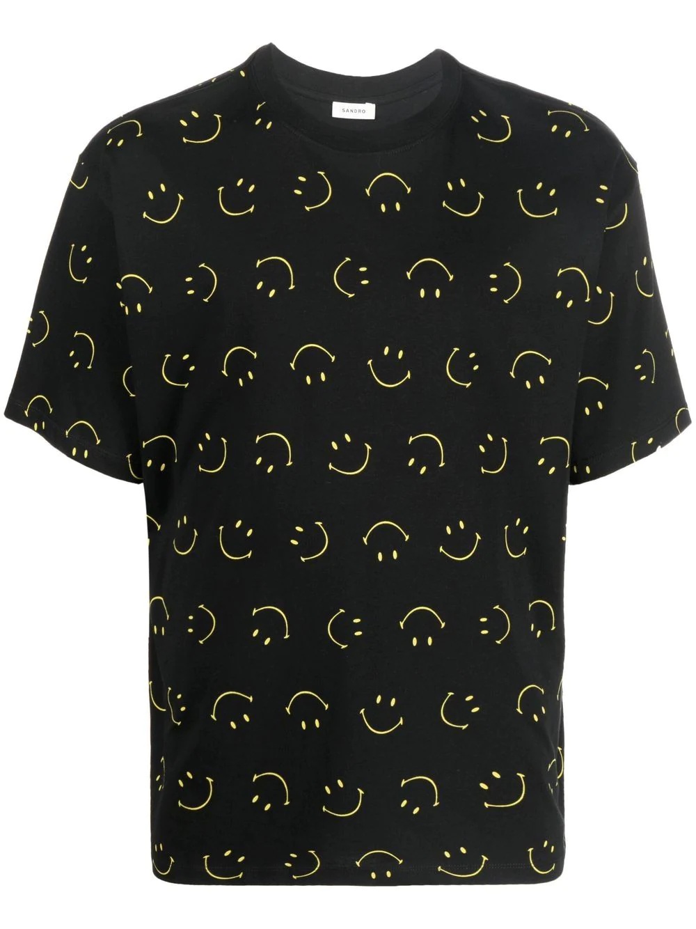 smiley-print T-shirt - 1