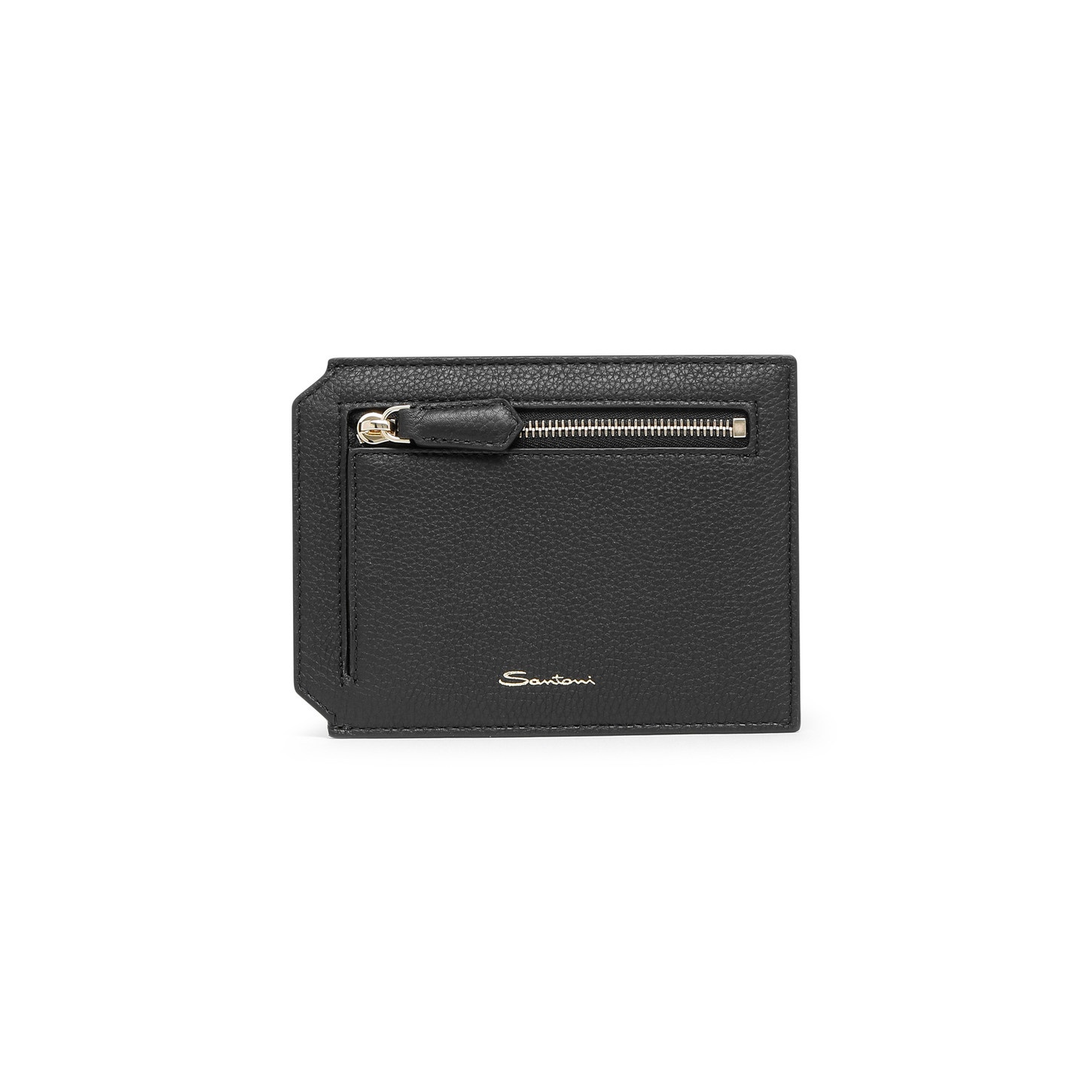 Black tumbled leather document holder - 3
