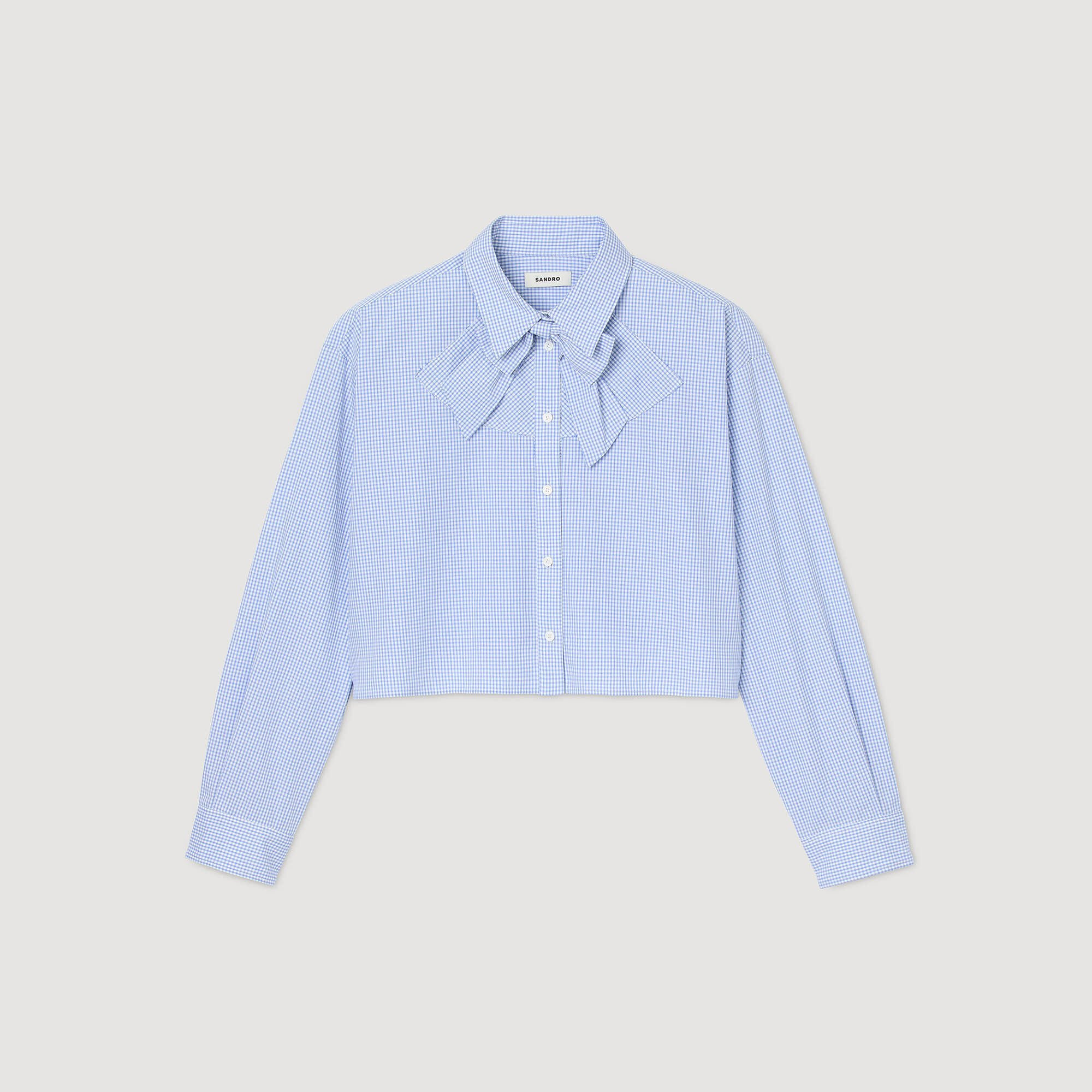 BOW COLLAR SHIRT - 6