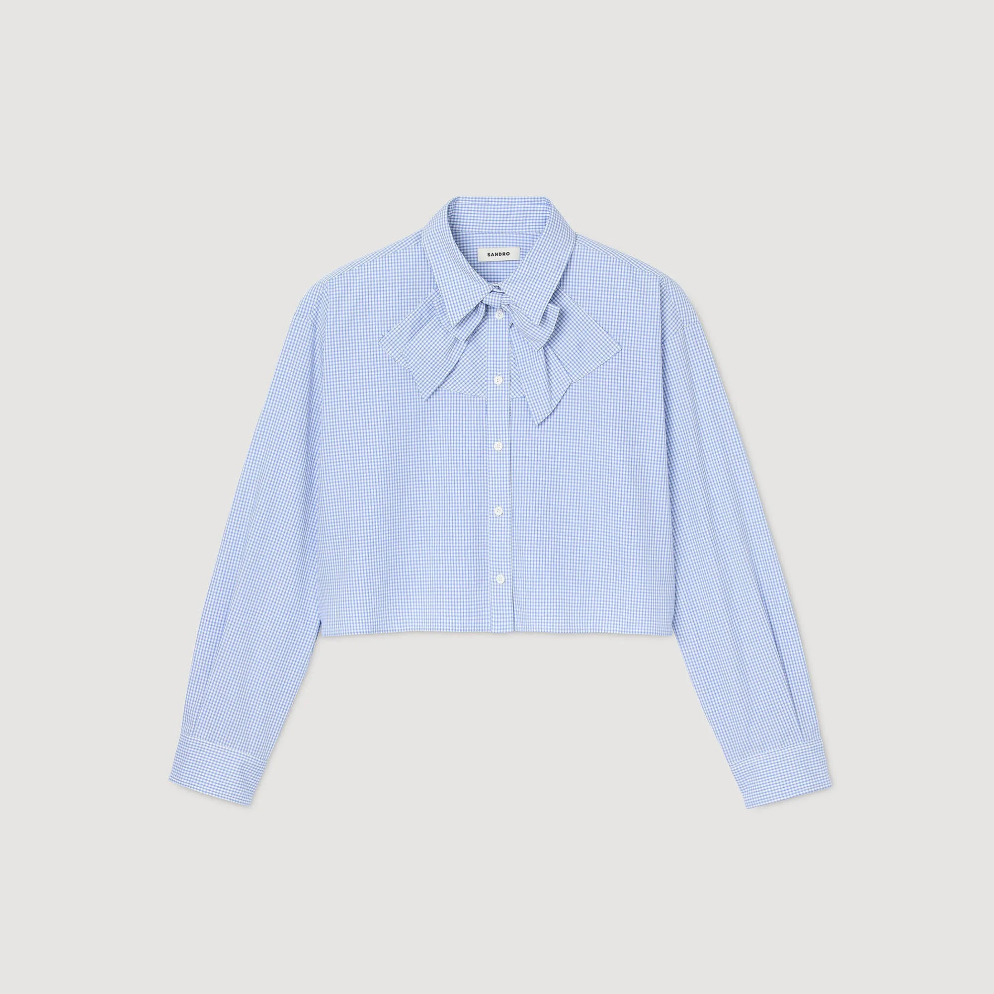 BOW COLLAR SHIRT - 1