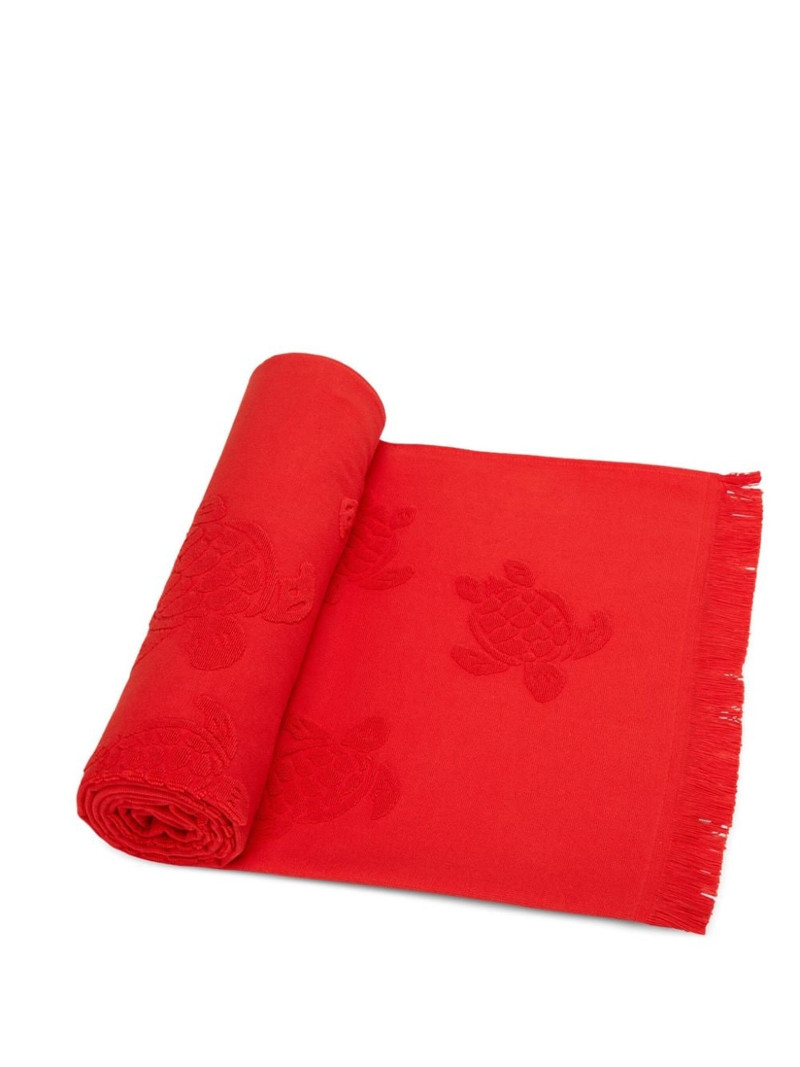 Vilebrequin Santah turtle-jacquard beach towel outlook