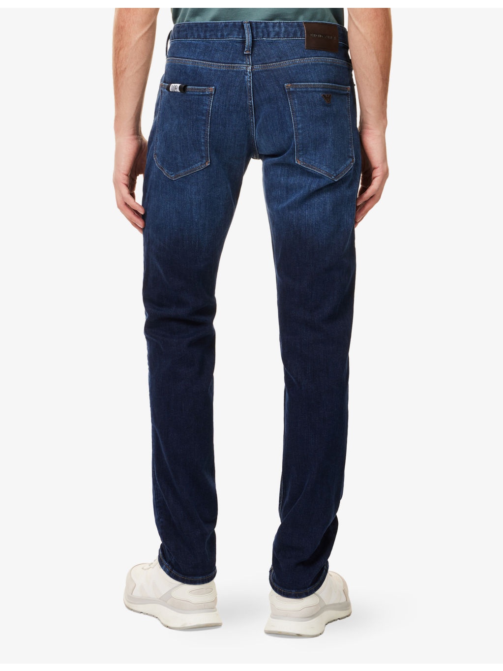Logo-embellished straight-leg denim jeans - 4