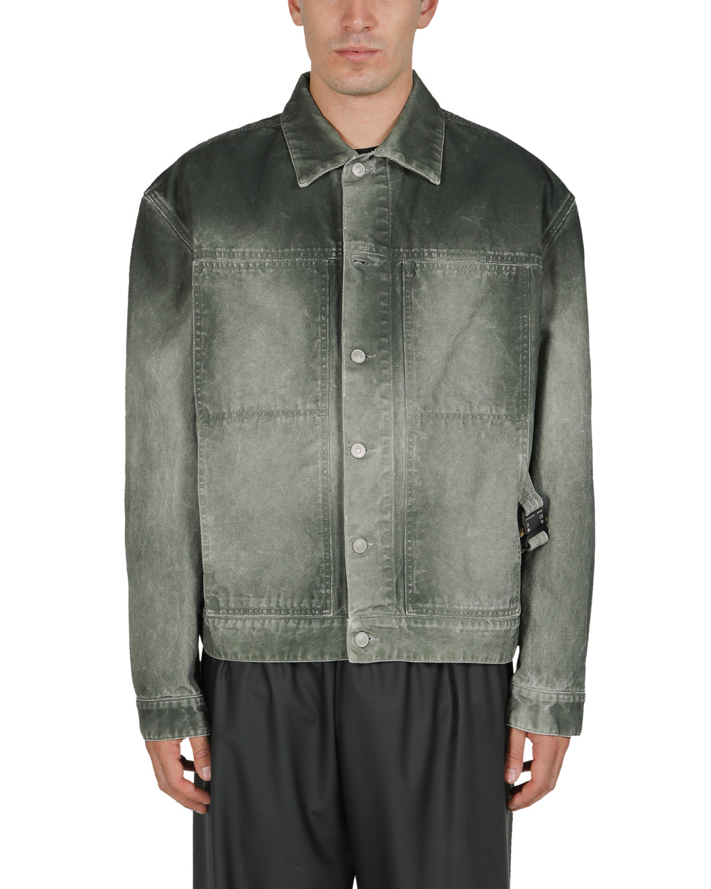 OVERDYED CANVAS BUCKLE JACKET - 2