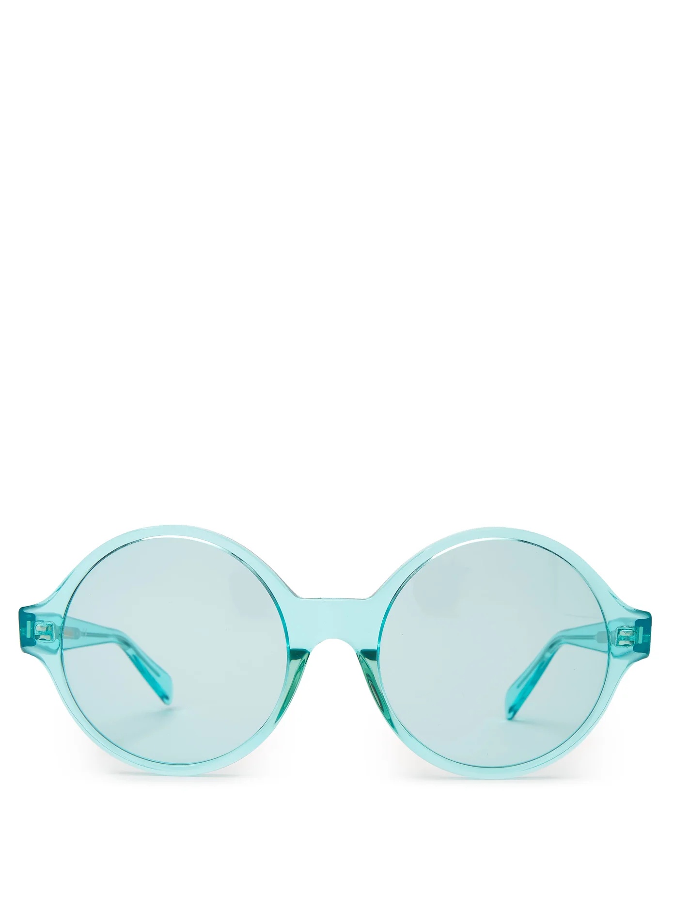 Oversized round acetate sunglasses - 1