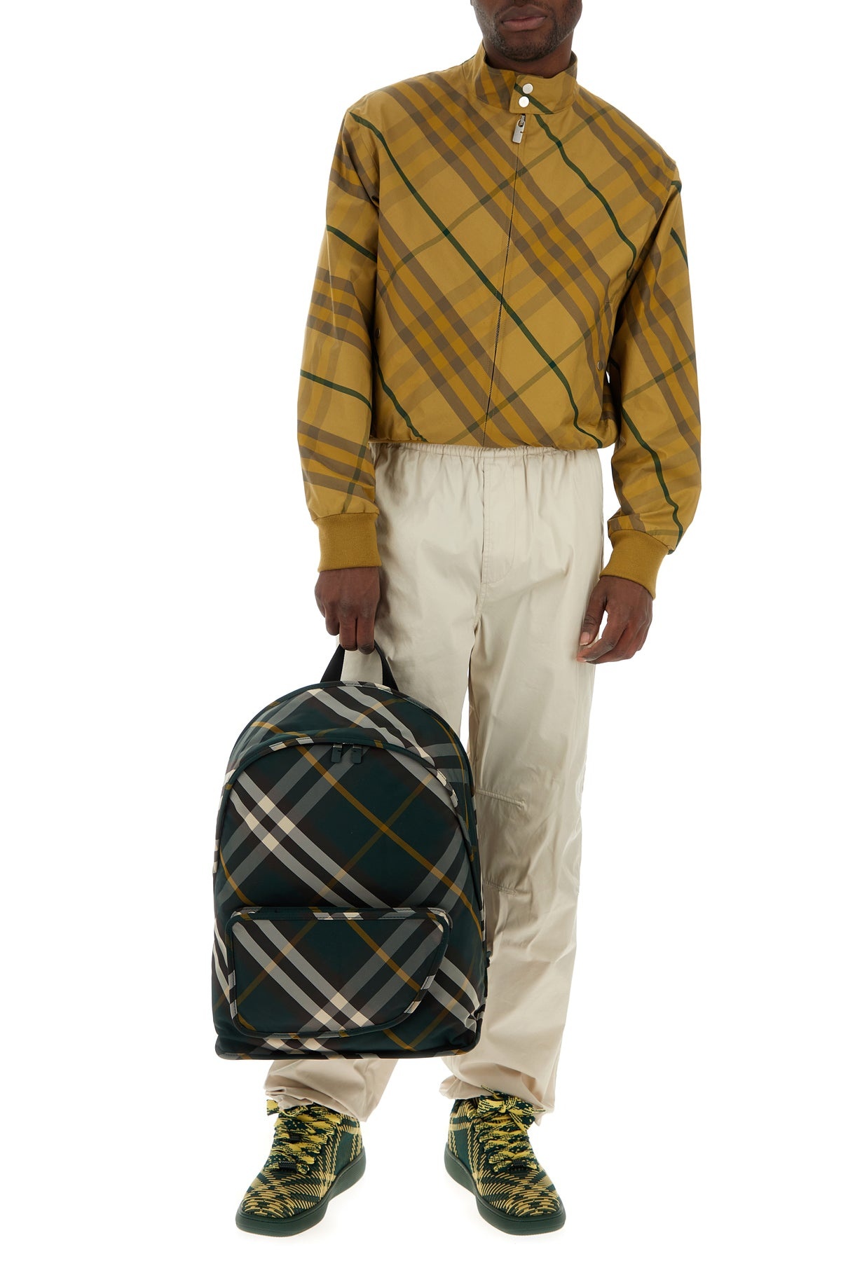 Sand cotton blend pant - 6