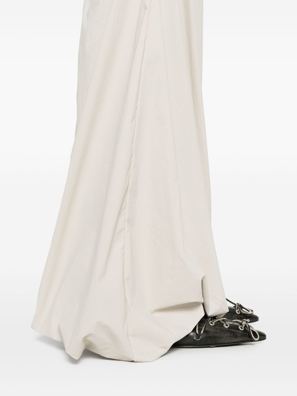 Structured asymmetric maxi skirt - 5