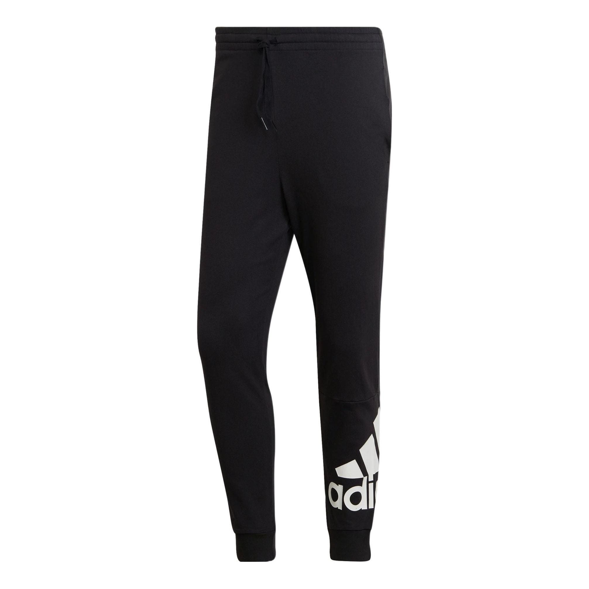 Men's adidas Solid Color Alphabet Logo Printing Sports Pants/Trousers/Joggers Black HE1824 - 1