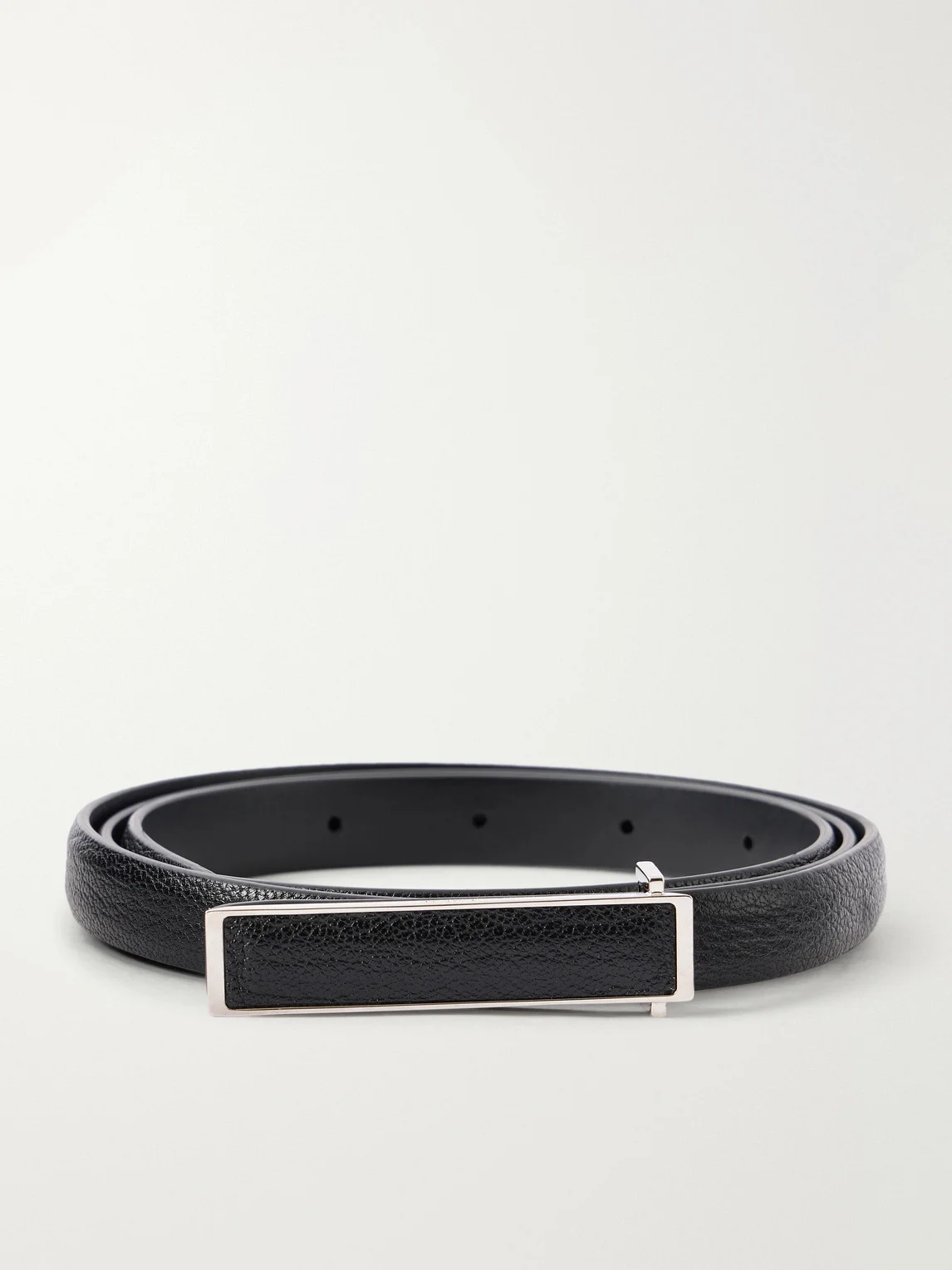 1.5cm Full-Grain Leather Belt - 1