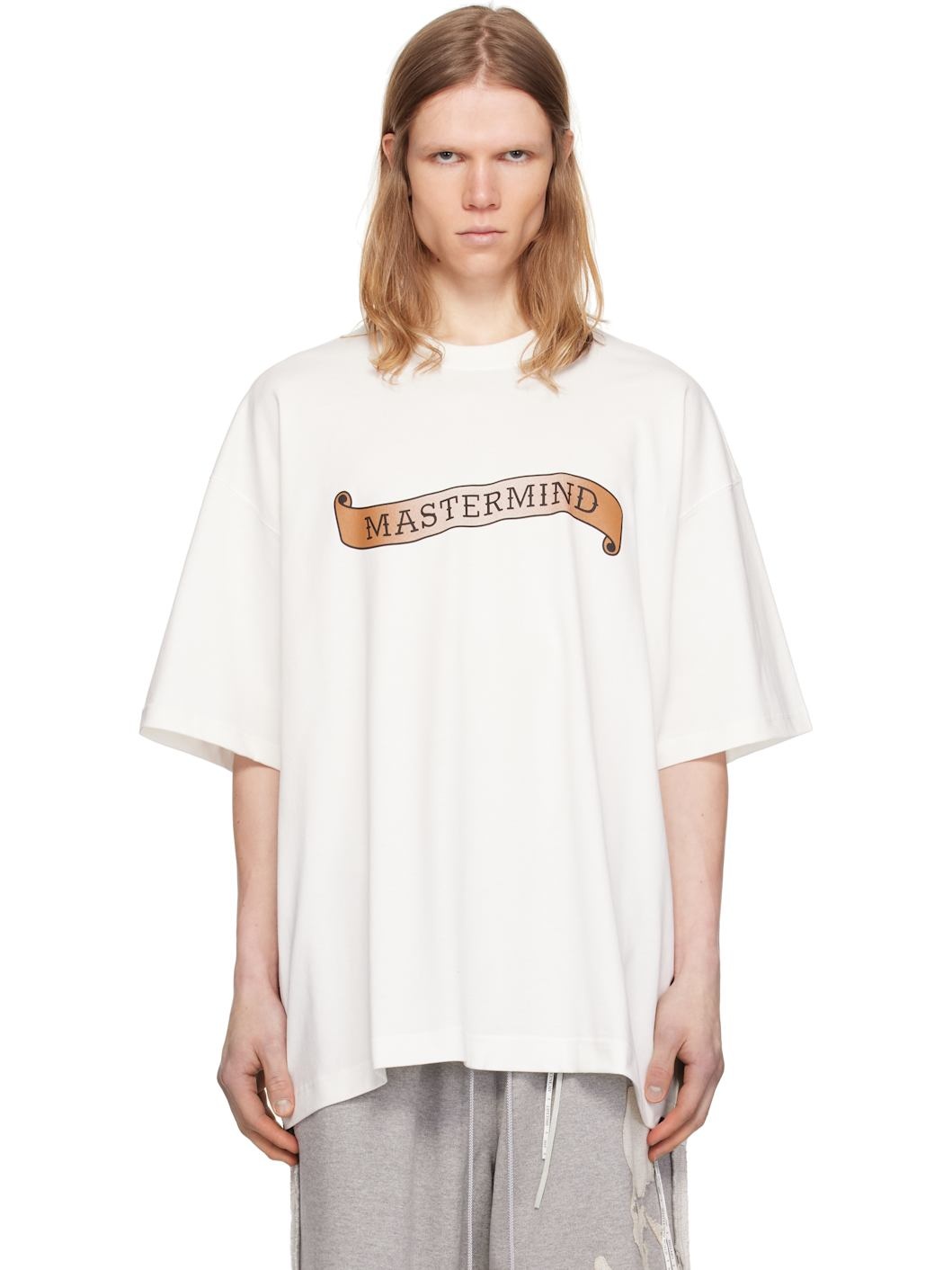 White Oversized Skull Tattoo T-shirt - 1