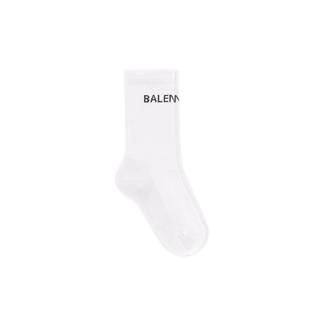 Women's Balenciaga Socks in White/black - 1