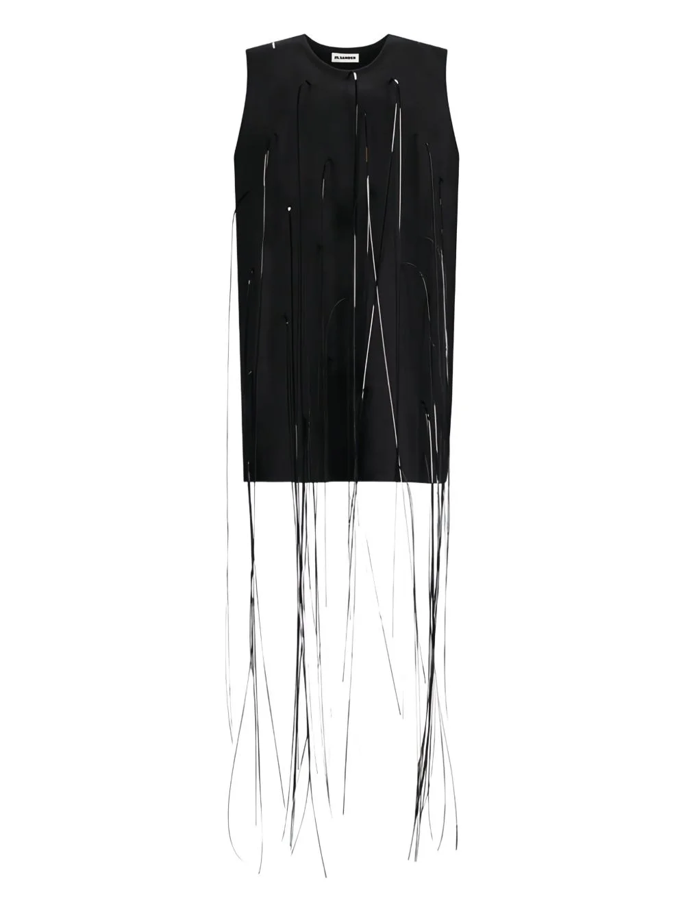 round-neck mini dress - 1