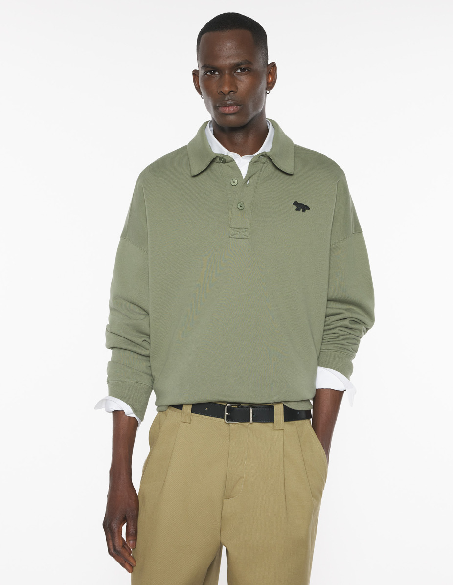 PROFILE FOX OVERSIZE POLO SWEATSHIRT - 3
