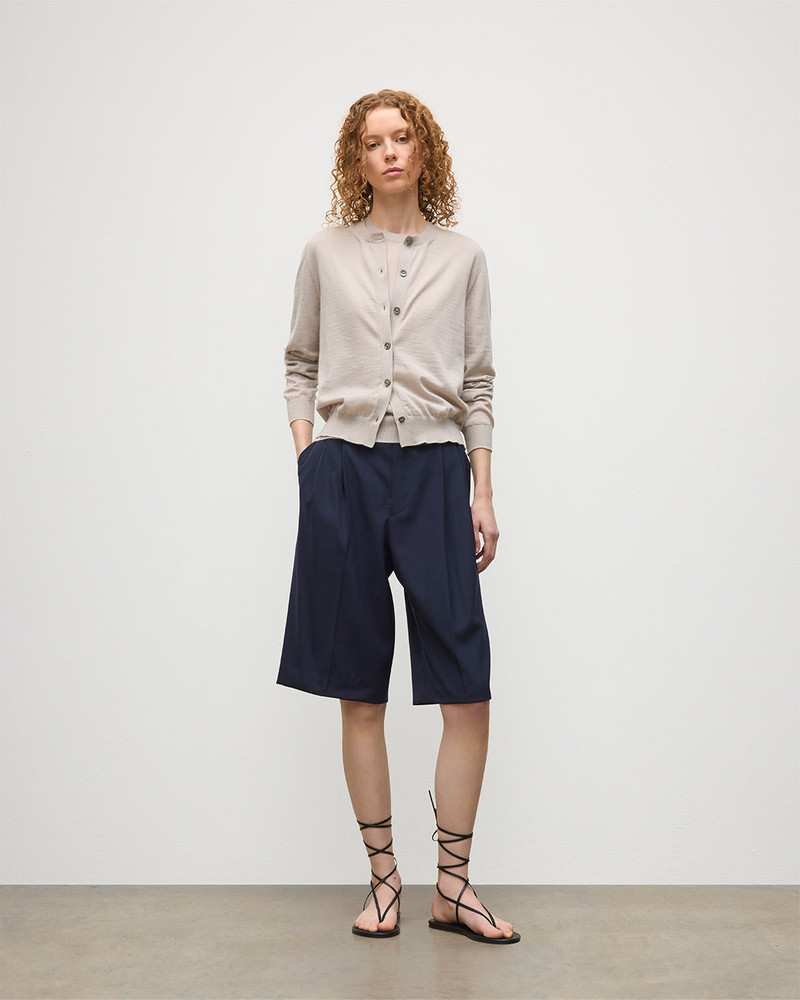 Johnstons of Elgin Honor Cream Superfine Cashmere Cardigan outlook