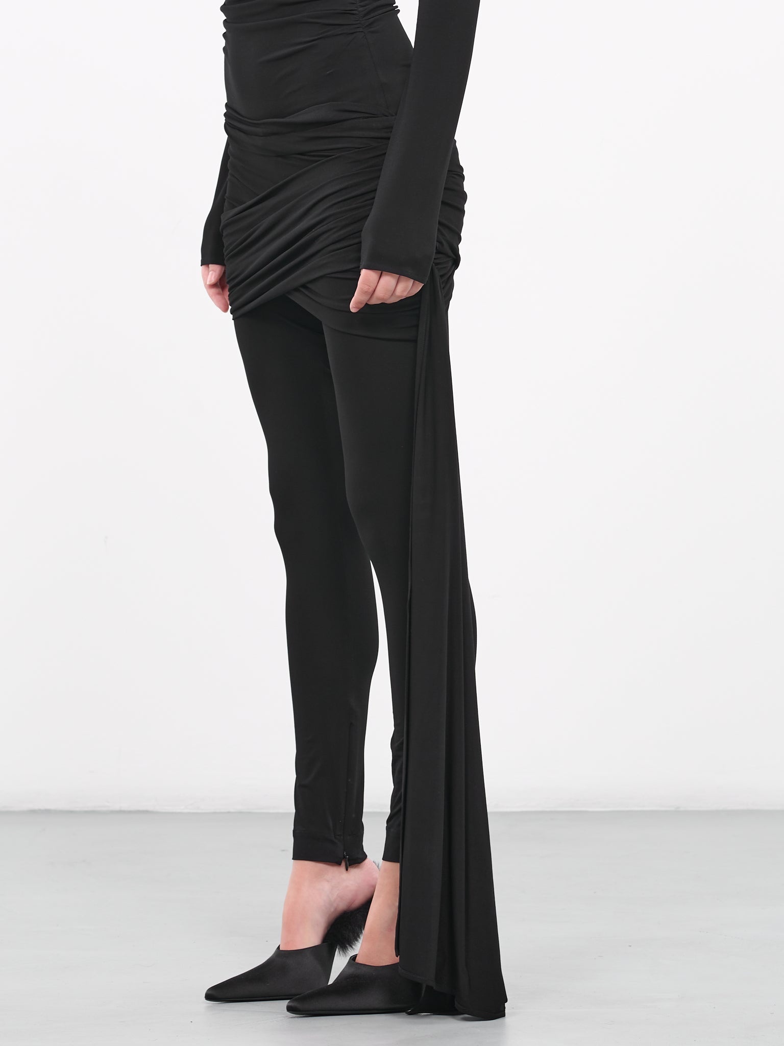 Sash Detail Jersey Leggings - 2