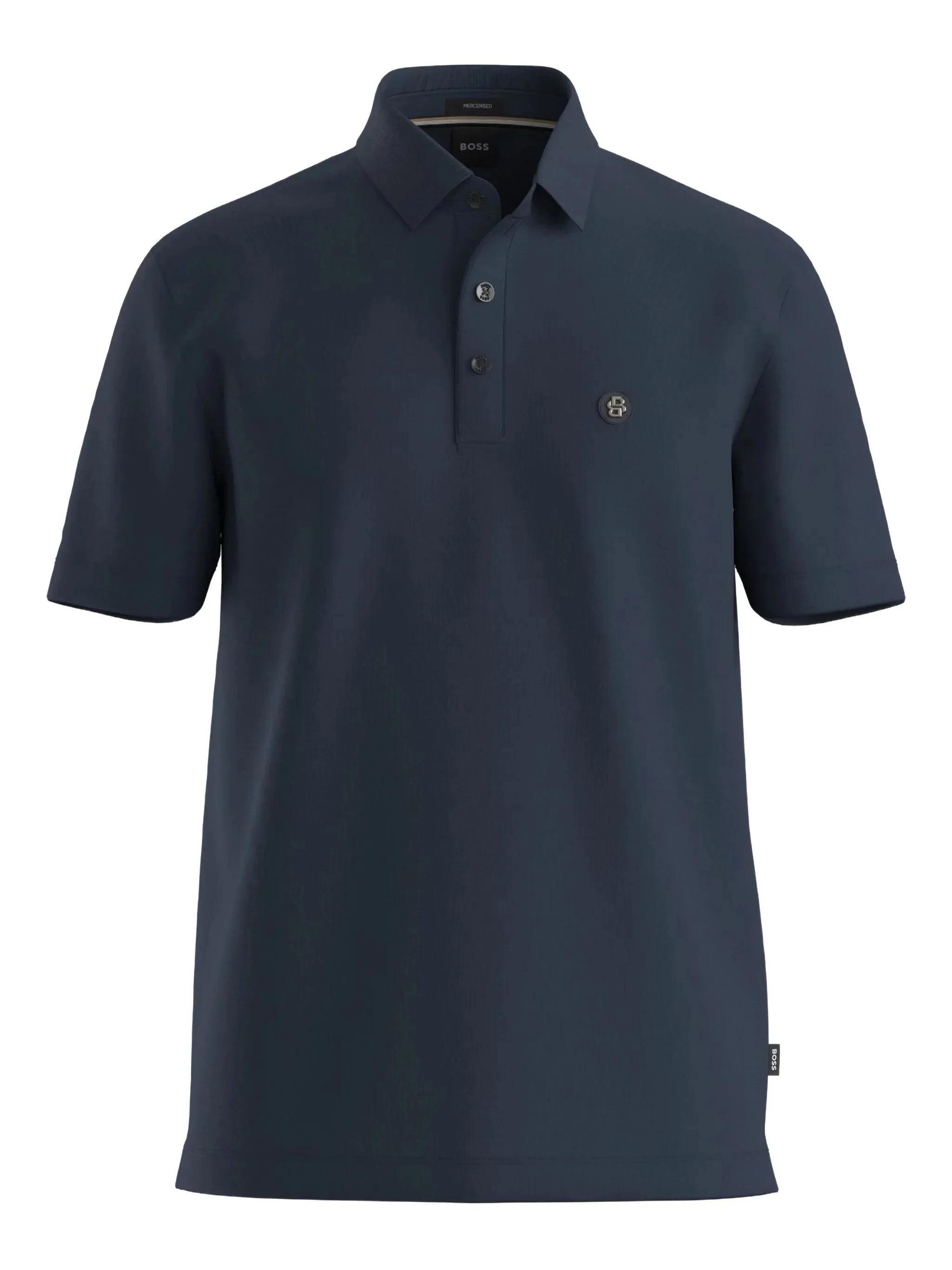 Boss Logo-patch Cotton Polo Shirt - 1