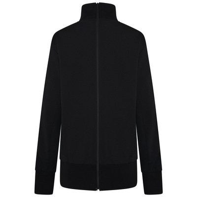 Yohji Yamamoto Stripe-Detail Zip-Up Sweatshirt in Black outlook