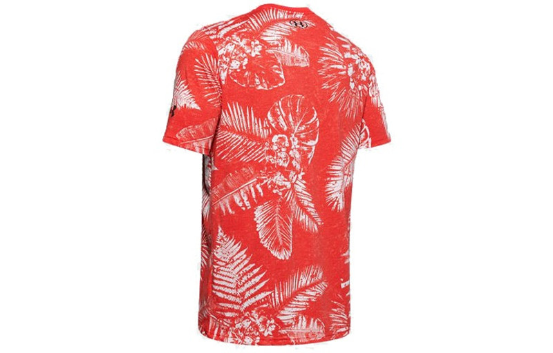 Under Armour Men's Under Armour Project Rock Aloha Camo Short Sleeve Red 1351585-608 outlook