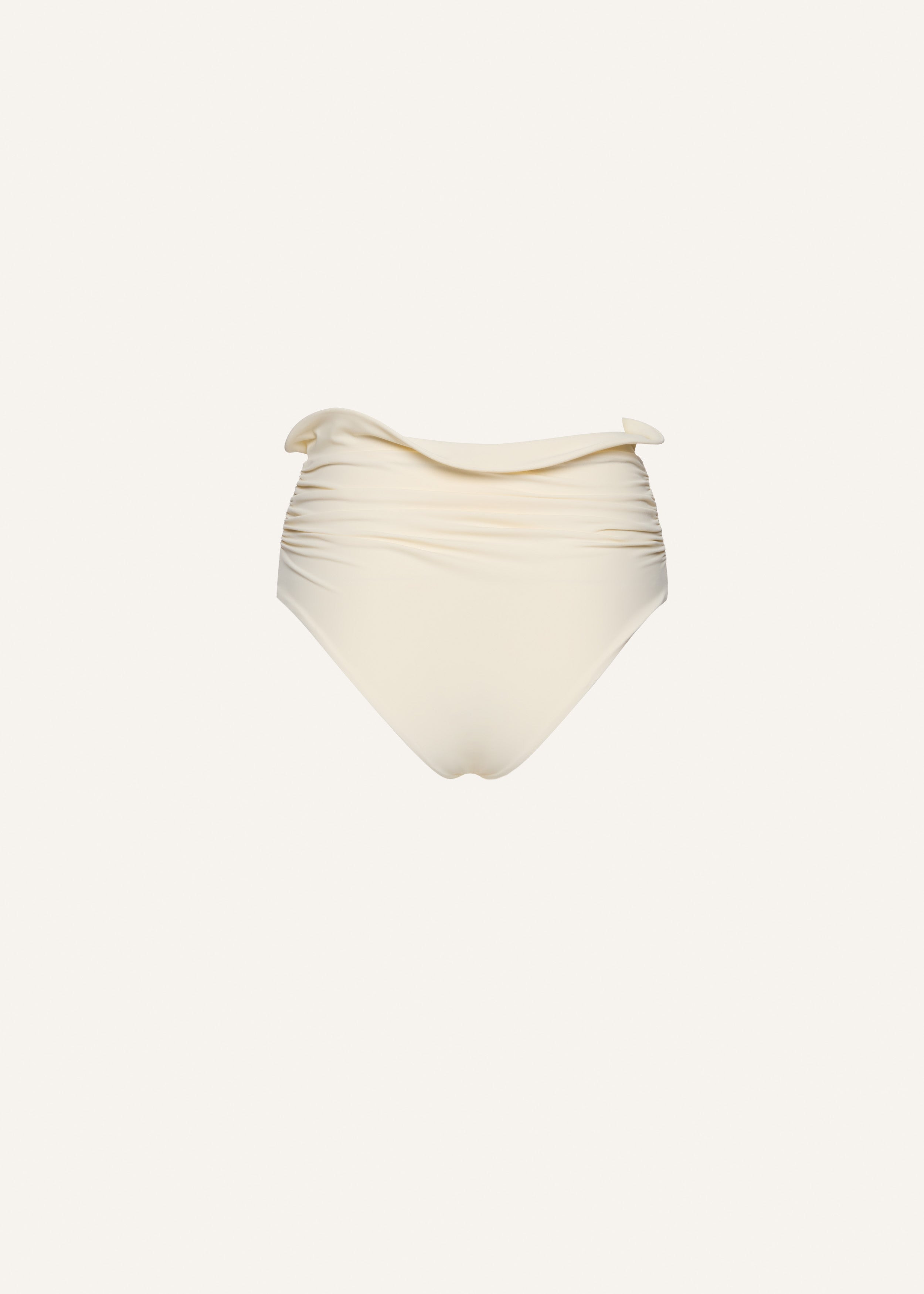 Sculpted waist swim bottom in cream - 2