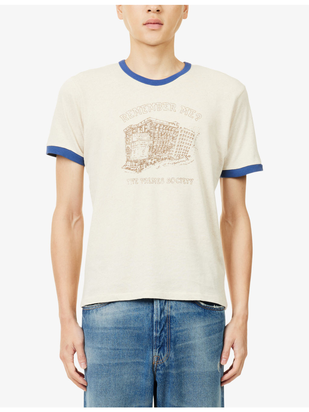 Ringer Short-Sleeve Cotton Blend T-Shirt - 3