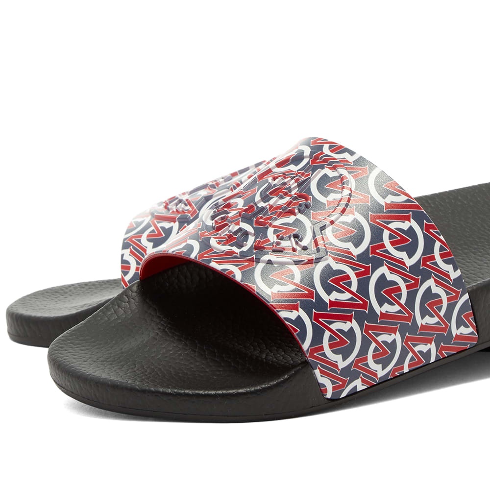 Moncler Basile All Over Logo Pool Slide - 4